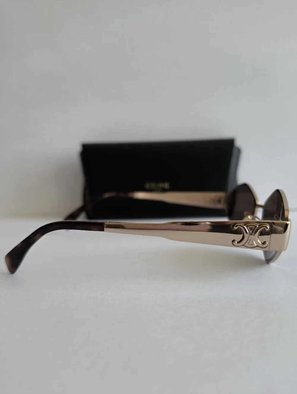 CELINE Metal Triomphe Geometric Sunglasses - Picture 4 of 11